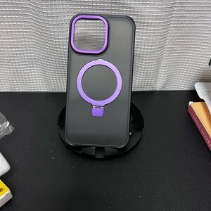 Purple and Black Phone Case iPhone 15 pro max